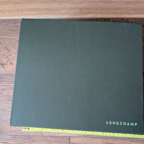 Longchamps Le Pliage Brown Woven Bag with Gift Box , Gift Tag, Longchamp ribbon! - Picture 5 of 8